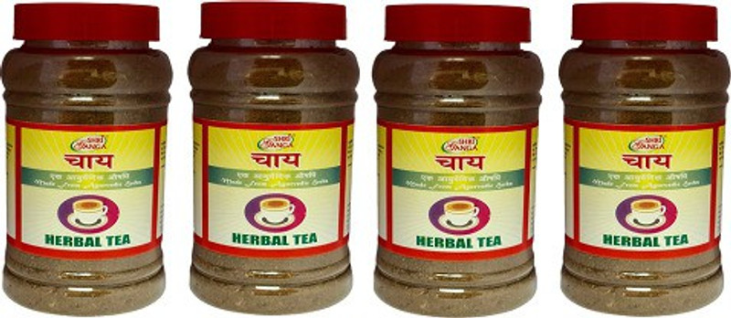 shriganga SHRI GANGA CHAY (Herbal tea) (Pack of 4)(Pack of 4, 200 g)