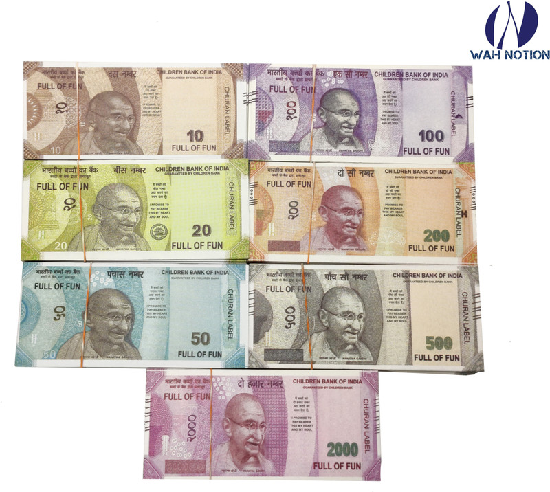 Wah Notion WN14023 Fake Dummy Notes Gag Toy(Multicolor)