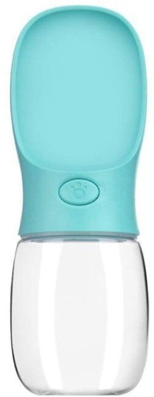 THE DDS STORE ROUND Plastic Pet Bowl & Bottle(350 ml Blue)