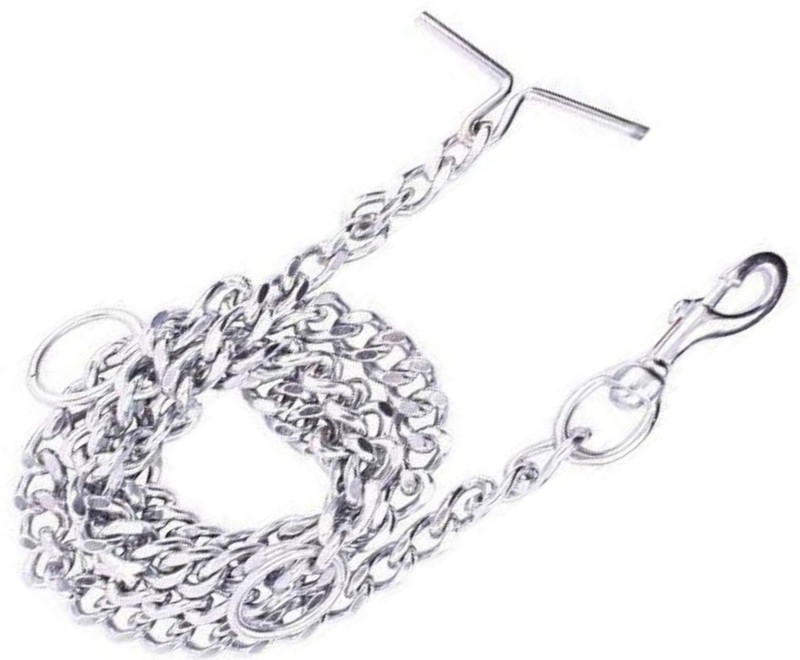 S.Blaze 850g Dog Chain 152cm Approx Specially for Heavy & Big Breeds Under 80kg 152 cm Dog Chain Leash(Silver)