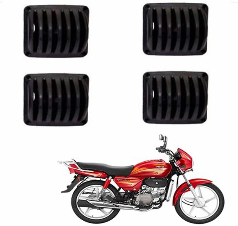PBTA PVC Grill Cover Bike Headlight Grill(Black)