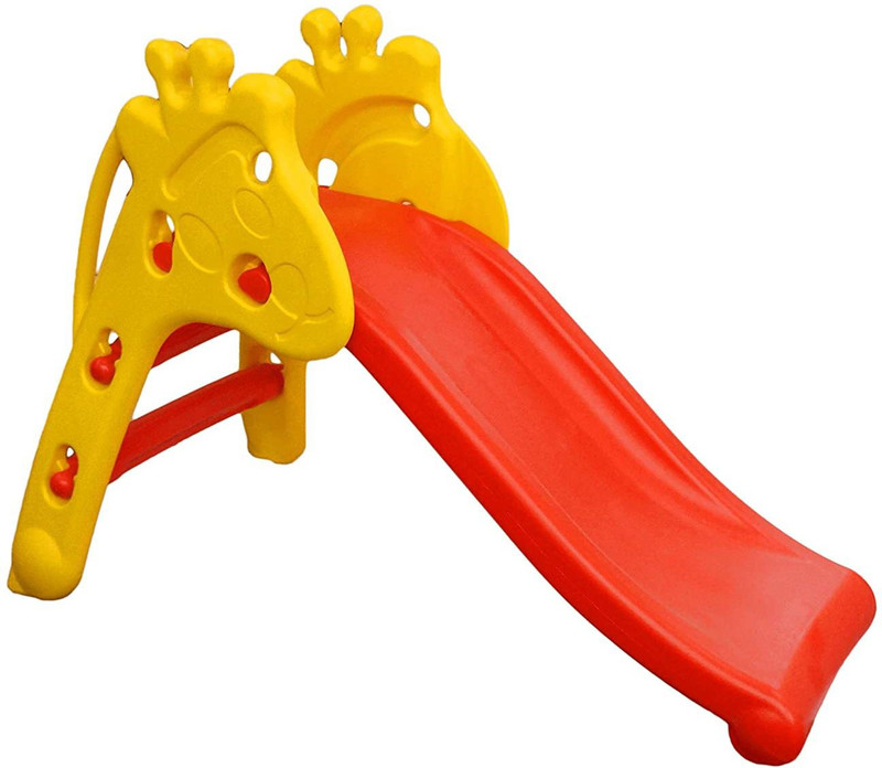Ehomekart Garden Slide for Kids - Giraffe Foldable Beginners Slider 1 Year to 3 Years - L106 x B55 x H72cm(Multicolor)