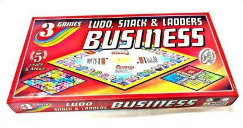 vrinda toys 3 in 1 LSB Game ( Ludo, Snakes & Ladders and Business ) Educational Board Game Party & Fun Board Game