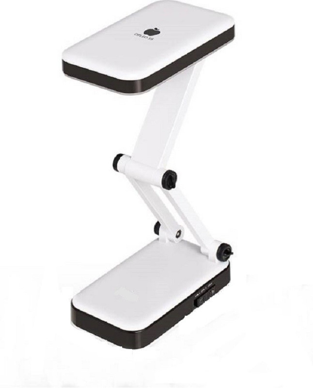 AKR LED BULB FOLDABLE CHARGEABLE, LIGHT BRIGHTNESS DESK TABLE LAMP ( 14 CM , WHITE ) Study Lamp(25 cm, White)