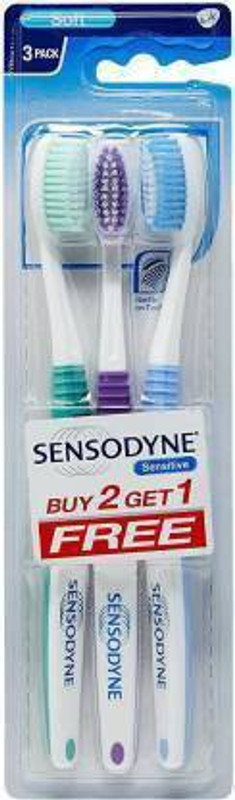 SENSODYNE sensetive toothbrush 2* Soft Toothbrush(Pack of 6)