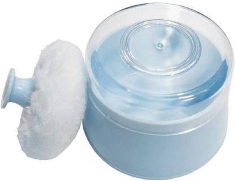 SIYAA Baby Soft Powder Puff Box, Baby Powder Puff With Case For New Born Babies, Polyester Fibre Powder Puff & Case For Babies(Blue)