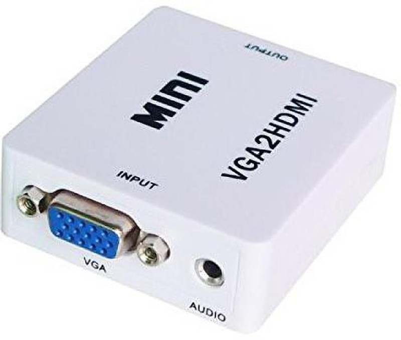 Tobo  TV-out Cable VGA to HDMI, Mini HD 1080P 3.5mm Audio VGA to HDMI HD(Black, For TV)