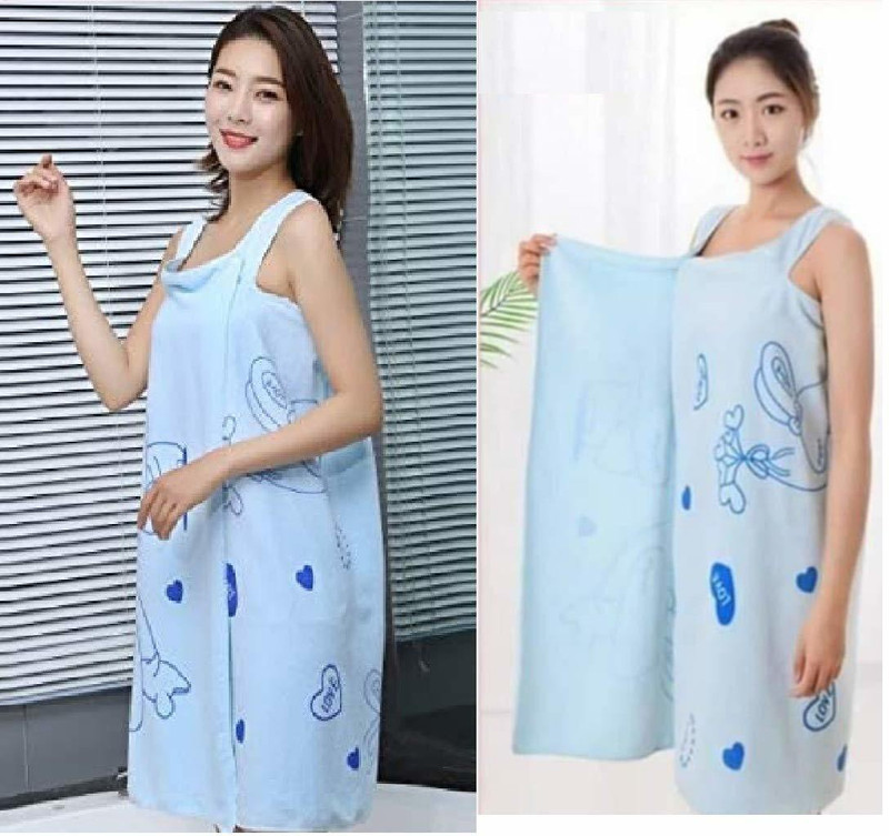 vetreo women's first choice Women's Elegant Microfiber Wearable Magic Towel Bath Soft Convenient Wearable Bathing, Beach and Spa Bathrobe (Multi coloure)