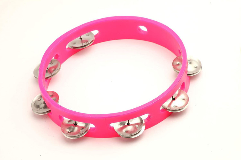 OM DISTRIBUTORS 8 cm Headless Tambourine(Plastic, Metal)