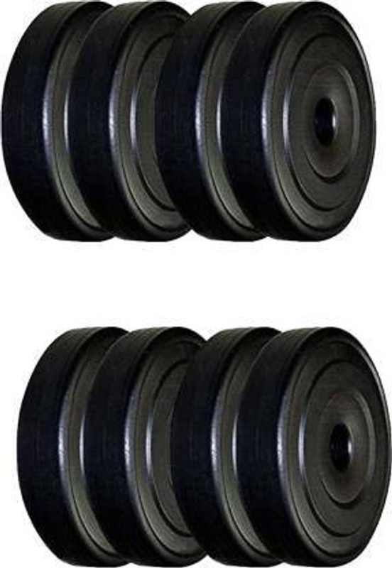 Fit World 12 kg 2KG*4PIECE,1KG*4PIECE PVC PLATE Home Gym Combo