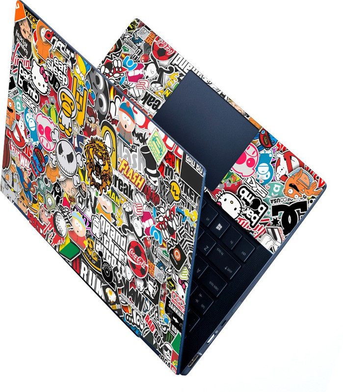 FineArts Full Panel Premium Laptop Skin Sticker Vinyl Decal- Galaxy Lion 14.1 Stretched Vinyl Laptop Skin Compatible for 14.1 inch(Theme: Illustrations)