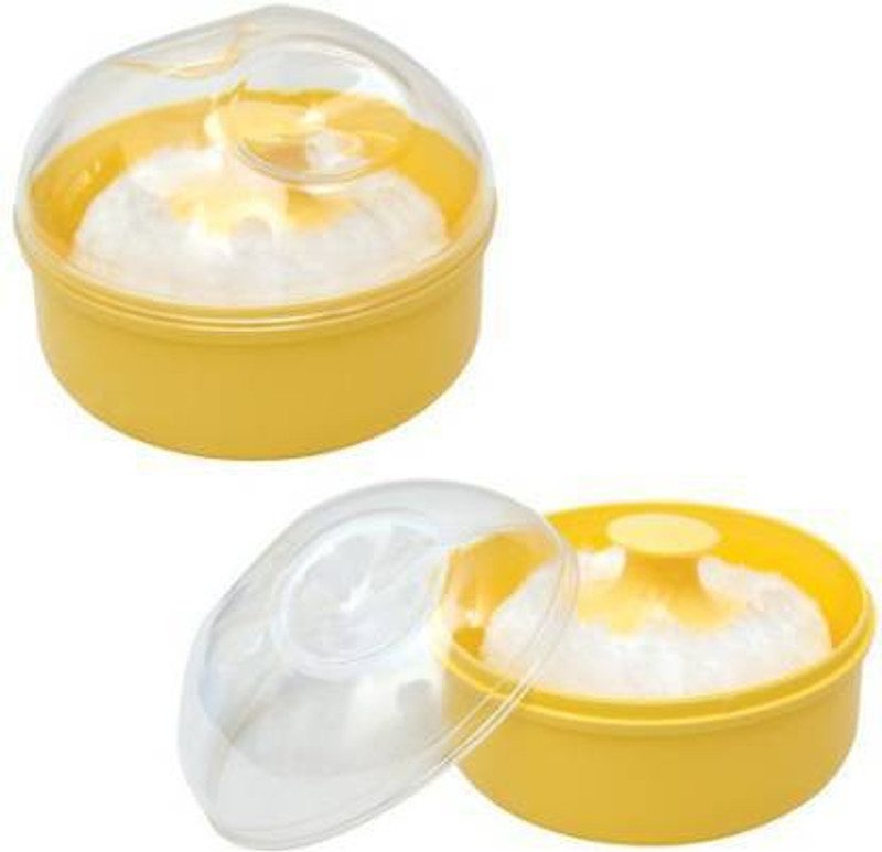 Kriti Baby Skin Care Baby Powder Puff with Box for New Born Kids for Baby Face and Body colour- yellow(Yellow)