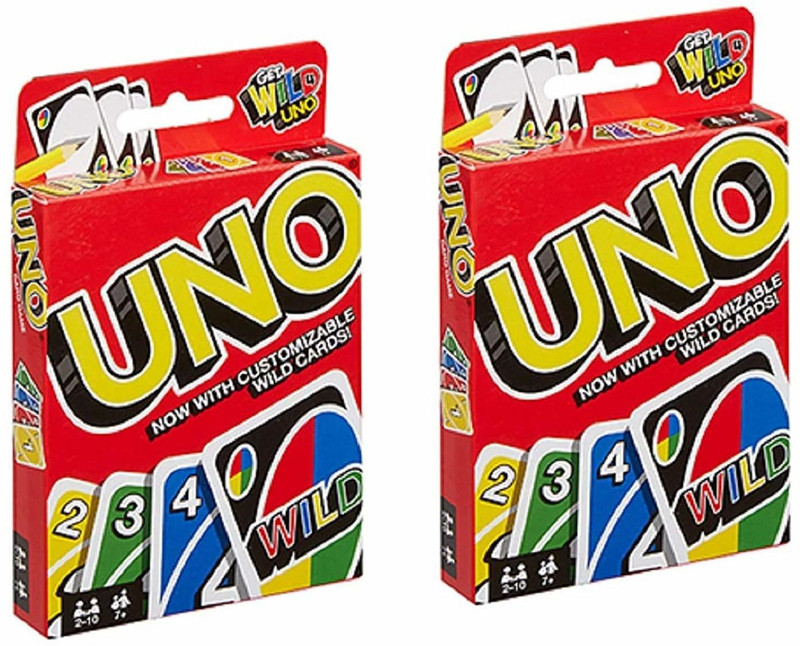 MOISH UNO Playing Card Game for Kids (Pack of 2)(Multicolor)