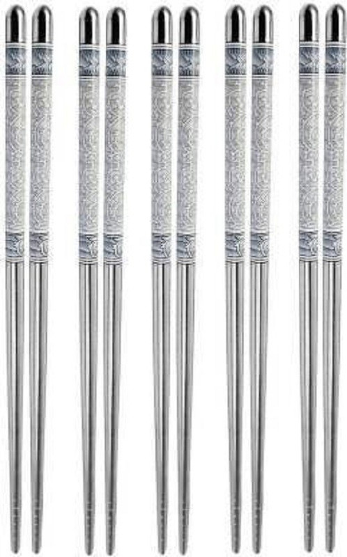 AUXA Eating Steel Chinese Chopstick(Steel Pack of 10)