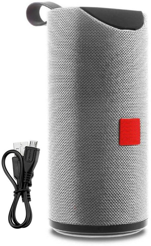 Techobucks 100% ExclusiveSuper Deep 3D Bass Splashproof DJ Sound Wireless Portable Speaker TF/FM/AUX/Bluetooth Support 10 W Bluetooth Speaker(Grey, Stereo Channel)