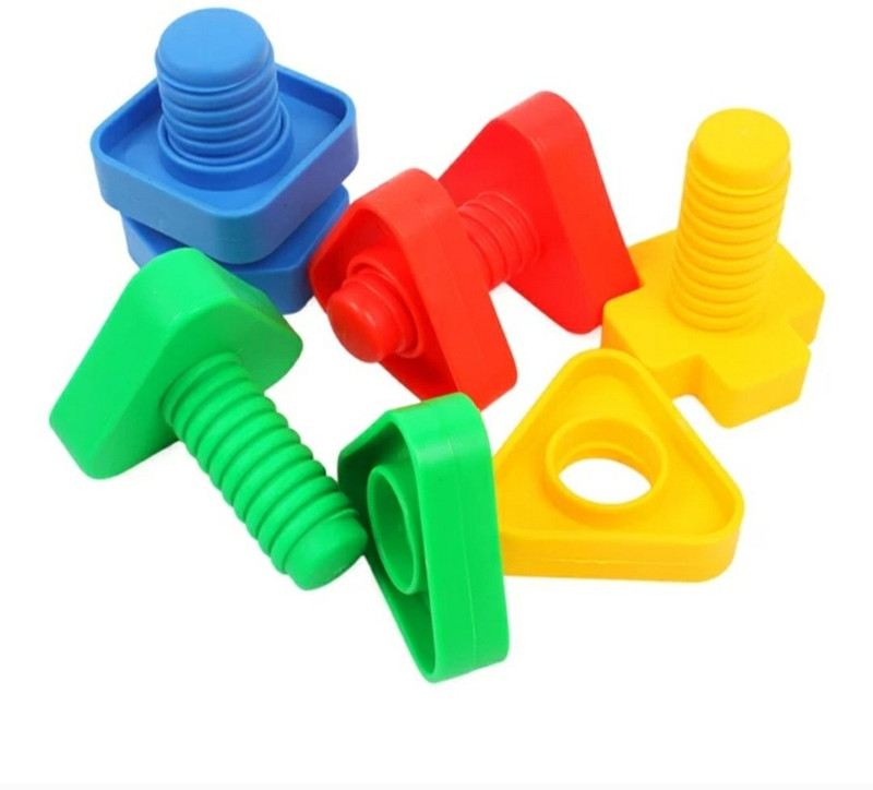 TheTurtle Jumbo Nuts & Bolts 32pcs Set For kids(Multicolor)