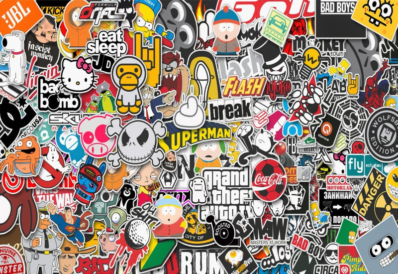 Just Rider Cartoon Superman bad boy Exclusive High Quality Laptop Decal, laptop skin sticker vinyl Reusable Laptop Skin Compatible for 15.6 inch(Theme: Superheroes)