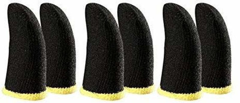 Khargadham Finger Sleeve & Thumb Slip-Proof Sweat-ProofTouch Screen Gloves for Phone Finger Sleeve(Pack of 6)