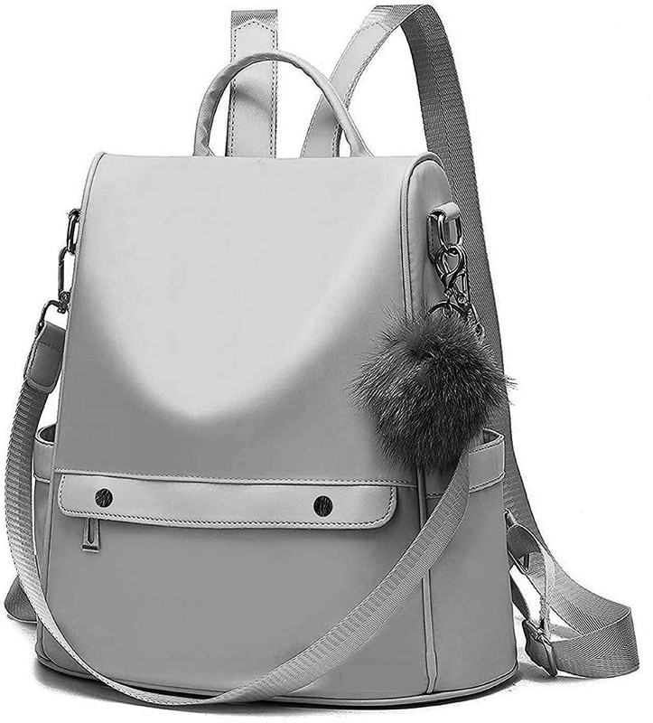 KGN Stylish School College Backpack Women And Girls Grey Backpack(Grey, 10 L)