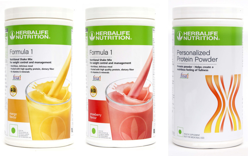 HERBALIFE Weight Loss Combo of 2 PCS Formula 1 Nutritional Shake+Personalized Protein Powder Nutrition Drink(1.4 kg, Mango & Strawberry Flavored)