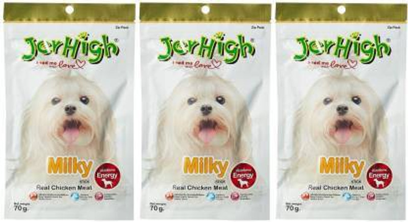 jerhigh MILKY (PACK OF 3) Milk Dog Treat(210 g, Pack of 3)