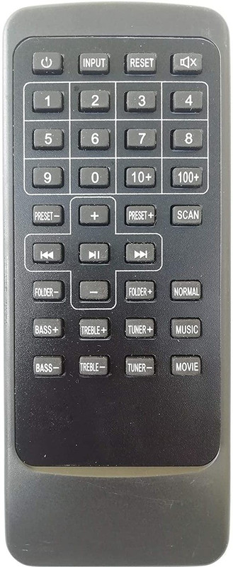 LipiWorld HT-03 Home Theatre System IBall Remote Controller(Black)