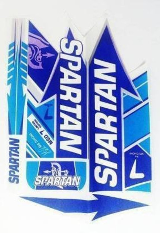SPARTAN DC SPARTAN MSD7 LIMITED BAT STICKER Bat Sticker Bat Sticker(Multicolor)