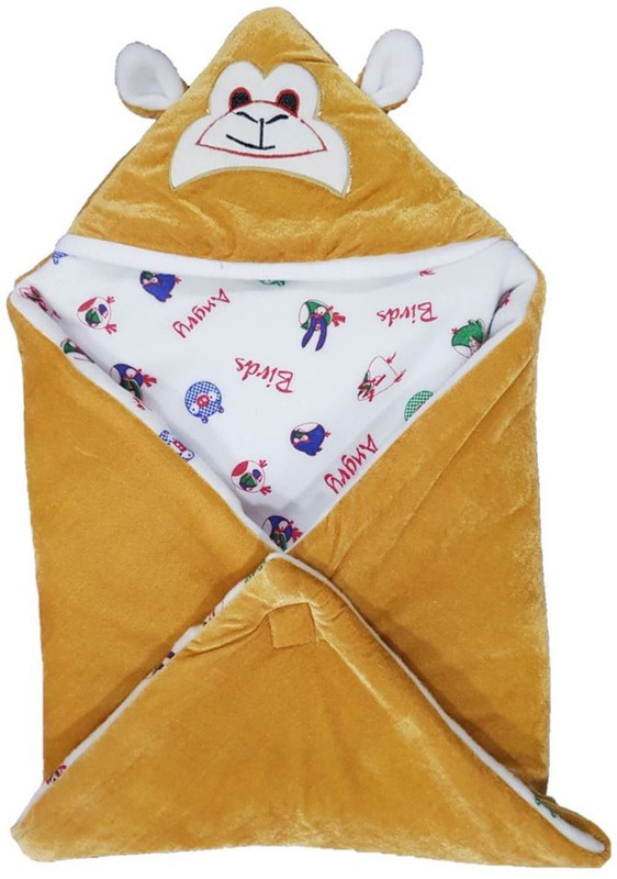 BRANDONN HOODED FOAM FILLED WELCROW STICHED SAFETY BAG Sleeping Bag(Beige)