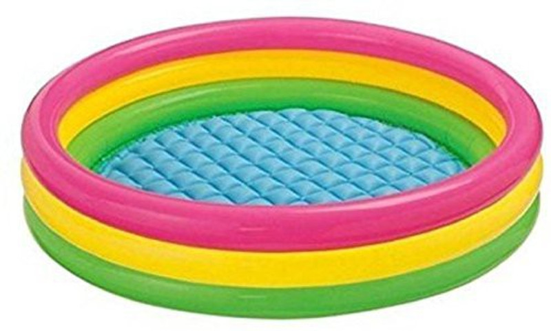 ASHA Square kids 3 feet Pool With Pump Inflatable Pool, Pool Accessory Inflatable Swimming Pool(Multicolor)