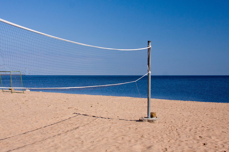 Bixxon Orignal Nylon Volleyball Net Tap Pack of 1 Net Volleyball Net(Black, White)