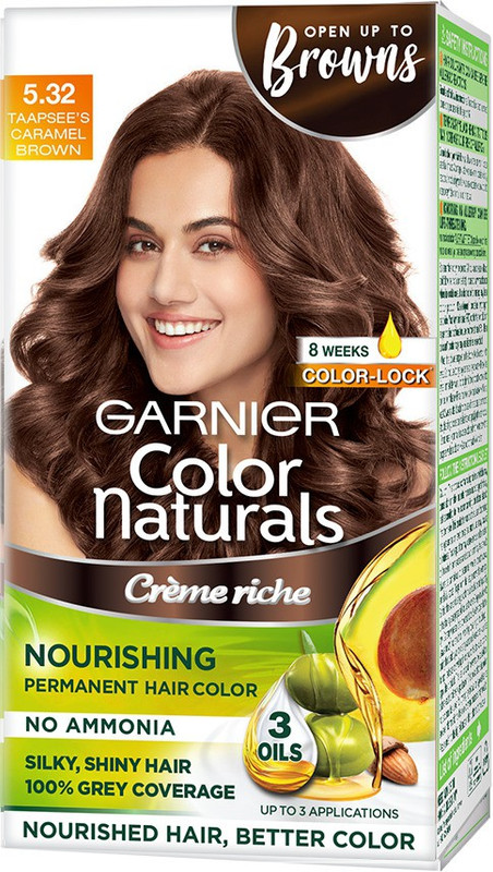 GARNIER Color Naturals Creme , Shade 5.32, Caramel Brown