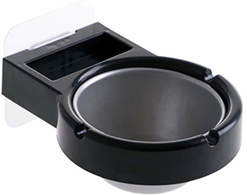 KolorFish Black Stainless Steel Ashtray(Pack of 1)