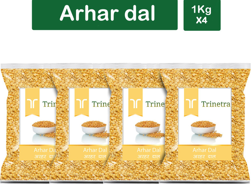 Trinetra Yellow Toor/Arhar Dal (Split)(4000 g)