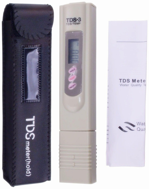 RO Service TDS Meter / Water Purity Tester with Leather Carry Case & Temperature Display Baby Thermometer(Ivory)