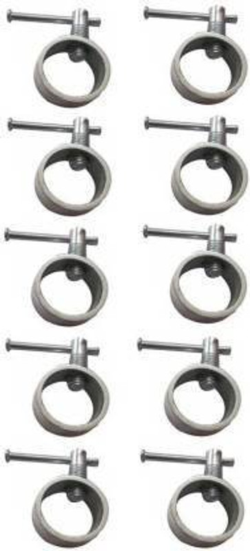 LCARNO Steel Locks PACK OF 10 (Silver) Weight Lifting Bar