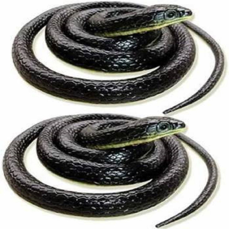 BBS DEAL rubber snakes toys & gifts prank toy (28 inch) (pack of 2)- Multi color Snack Gag Toy(Multicolor)