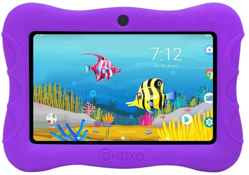 Contixo Kids Android 10 2 GB RAM 32 GB ROM 7 inch with Wi-Fi Only Quad Core Processor Tablet (Pink)
