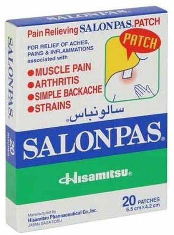 Salonpas Pain Relieving Patch Plaster & Patch Plaster & Patch(20 Patches)
