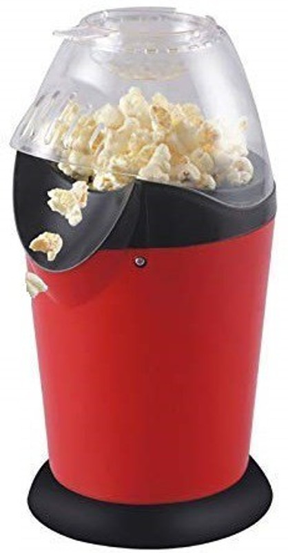 NMS TRADERS Mini Sweet Hot Air Popcorn Machine and Snack Maker Instant Popcorn Grade Aluminium Alloy Oil Free Maker Popcorn Machine Popcorn in Just Minutes 200 g Popcorn Maker(Red, Black)
