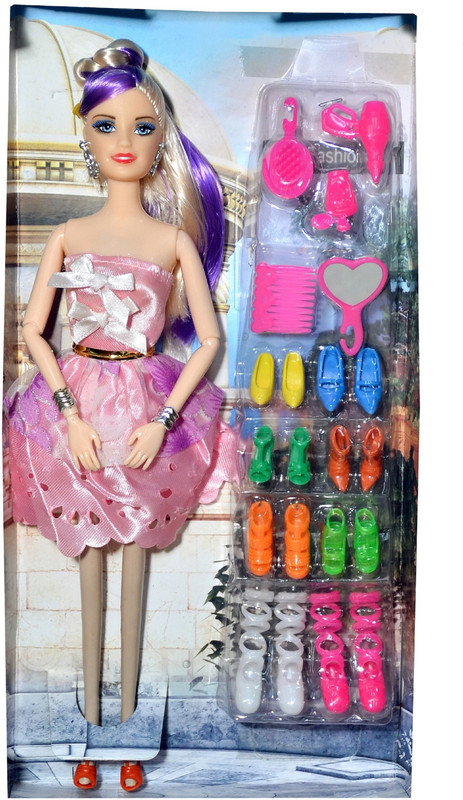 dtc Beautiful Foldable doll @ Pink(Pink, White)