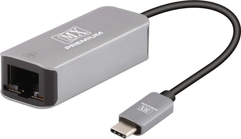 microware Type C to RJ45 Gigabit Ethernet LAN Network Adapter Supporting 10/100/1000 Mbps, Compatible with MacBook Pro 2020, iPad Pro 2020, Surface Book Lan Adapter (1000 Mbps) Wired Ethernet Lan Adapter compatible with Windows, Mac(1000 Mbps)