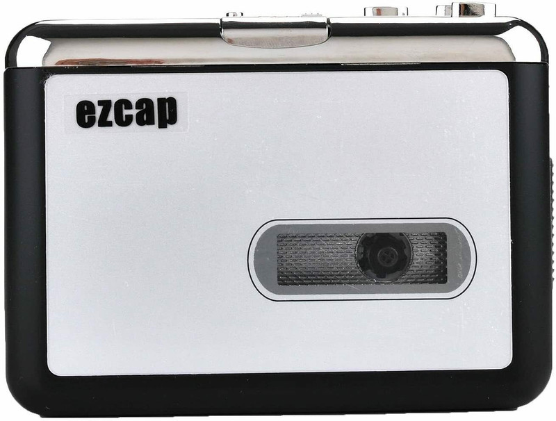 microware Cassette Player, Portable Converter Recorder Convert Tapes to Digital MP3 Save into USB Flash Drive/No PC Required MP4 Player(Black, 4 Display)