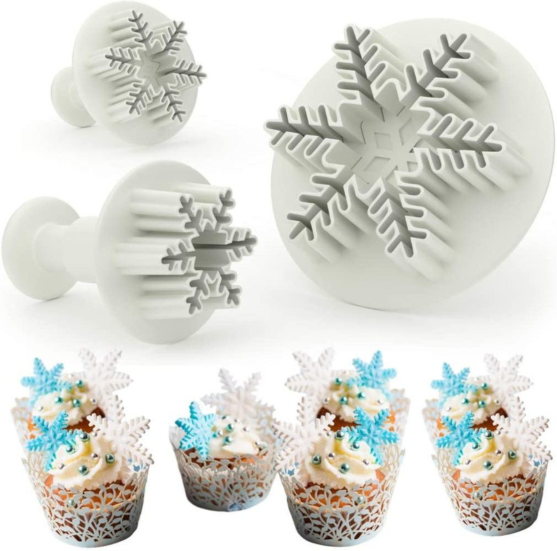 TRENDING PRODUCTS VILLA 3-Pieces Butterfly Plunger Cookie Cutter Baking Tools Fondant Sugar-Craft Cake Decorating Kit Cookie Cutter(Pack of 3)