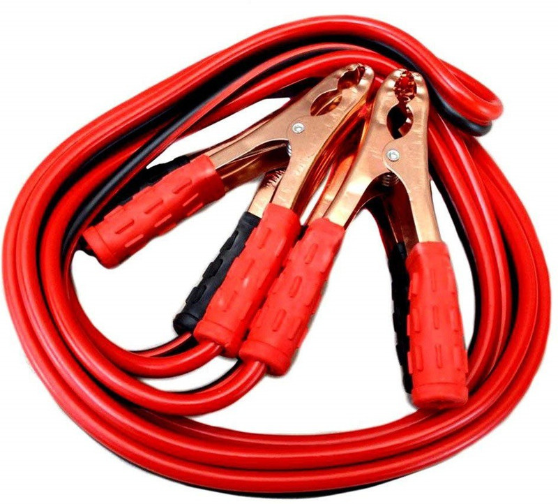 RideDeck IVX - VB - 40 - Black & Red 500A Copper Wire Auto Battery Line Emergency Cable Line Cable Clip Car Electronics Jump Starter 6.4 ft Battery Jumper Cable