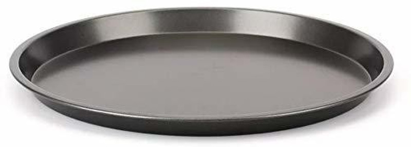AASTIK SALES Pizza pan Non-Stick for Oven Microwave Convection OTG Carbon Steel Baking Tray Teflon Coated 25.5 CM (1pic) Pizza Maker(Black)