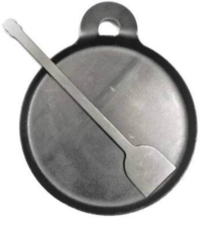 Jayam Traditional IRON DOSA TAWA / DOSA KALLU / RAISED / 1 KG WITH DOSA TURNER / BLACK / 26CM DIA Tawa 26 cm diameter(Iron, Induction Bottom)