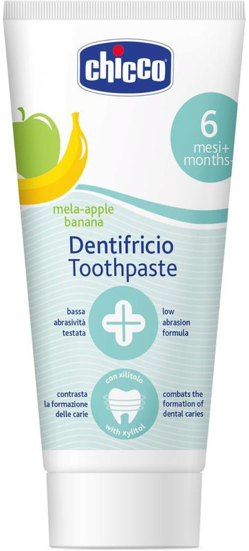 Chicco Toothpaste Applebanana 6M+ No Fluoride Toothpaste(50 ml)