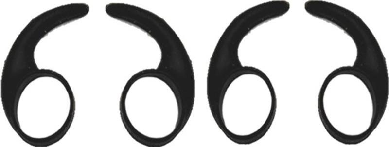 Somapa 4 Pcs (2 Pair) Universal Silicone Clip Hook | Earhook Hanger for in-Ear Earphone Headset 9MM-13MM Black In The Ear Headphone Cushion(Pack of 2, Black)