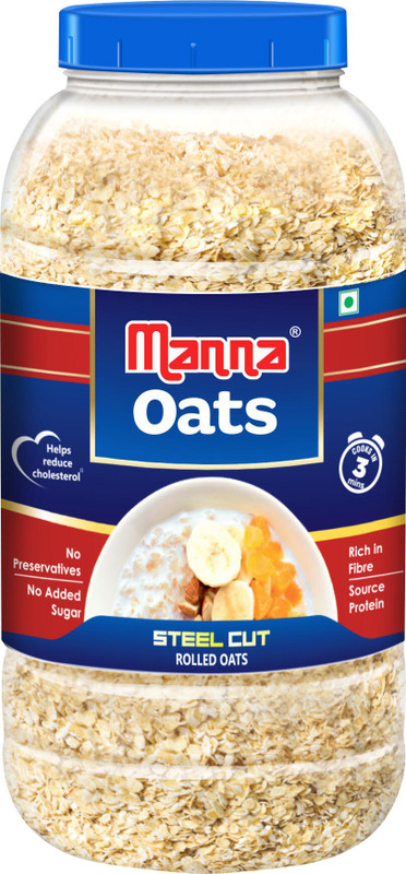 Manna Gluten Free Steel Cut Rolled Oats Jar