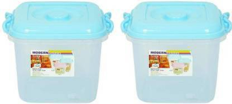 PRAGATI SALES Plastic Grocery Container - 10 L(Pack of 2, Blue)